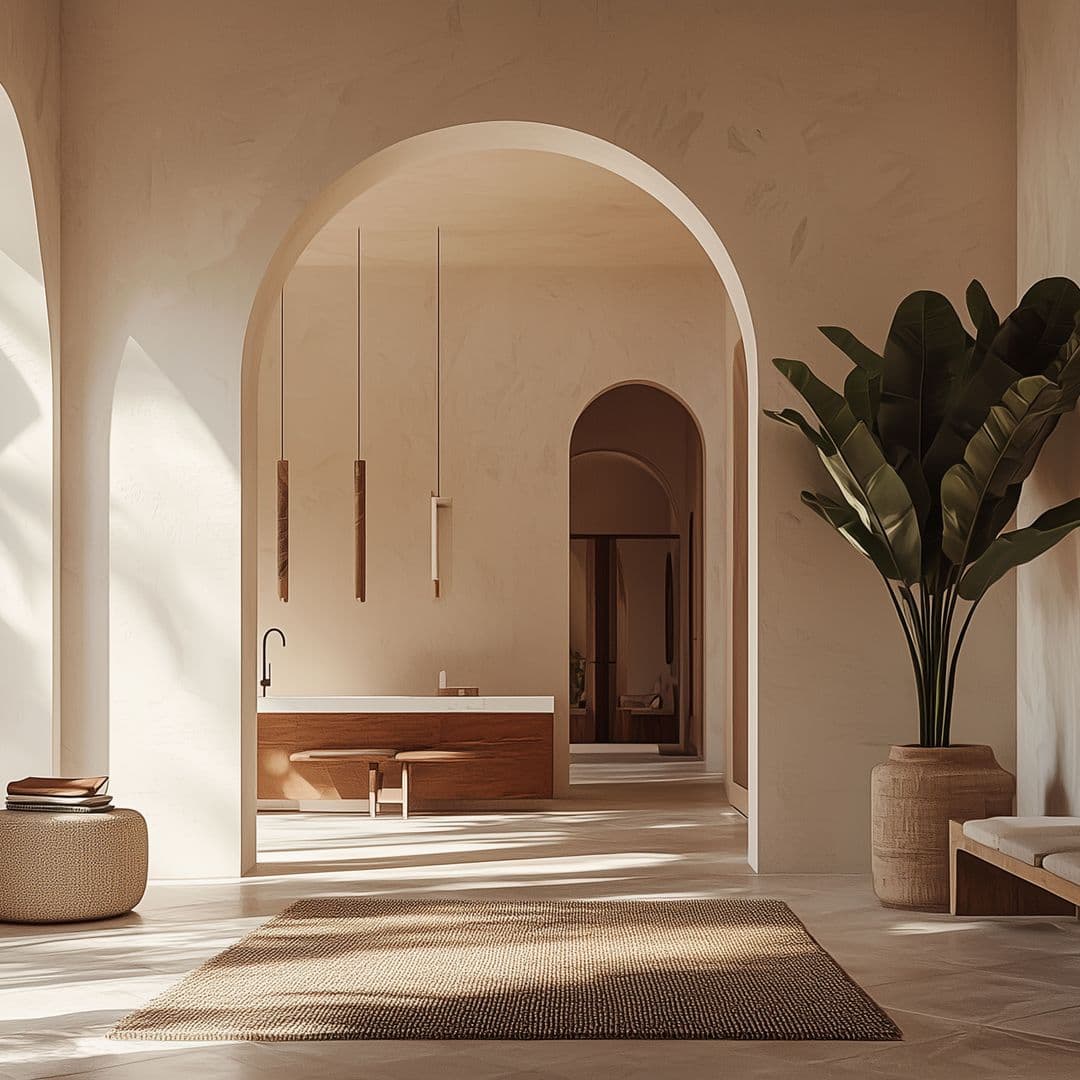 Flurbild mit Bogendurchgang