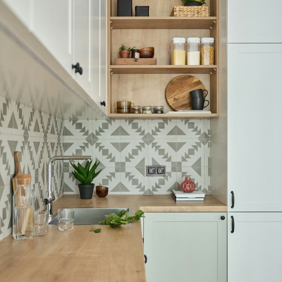 Helle Holz Arbeistplatte