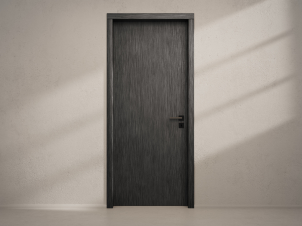 Door with material
