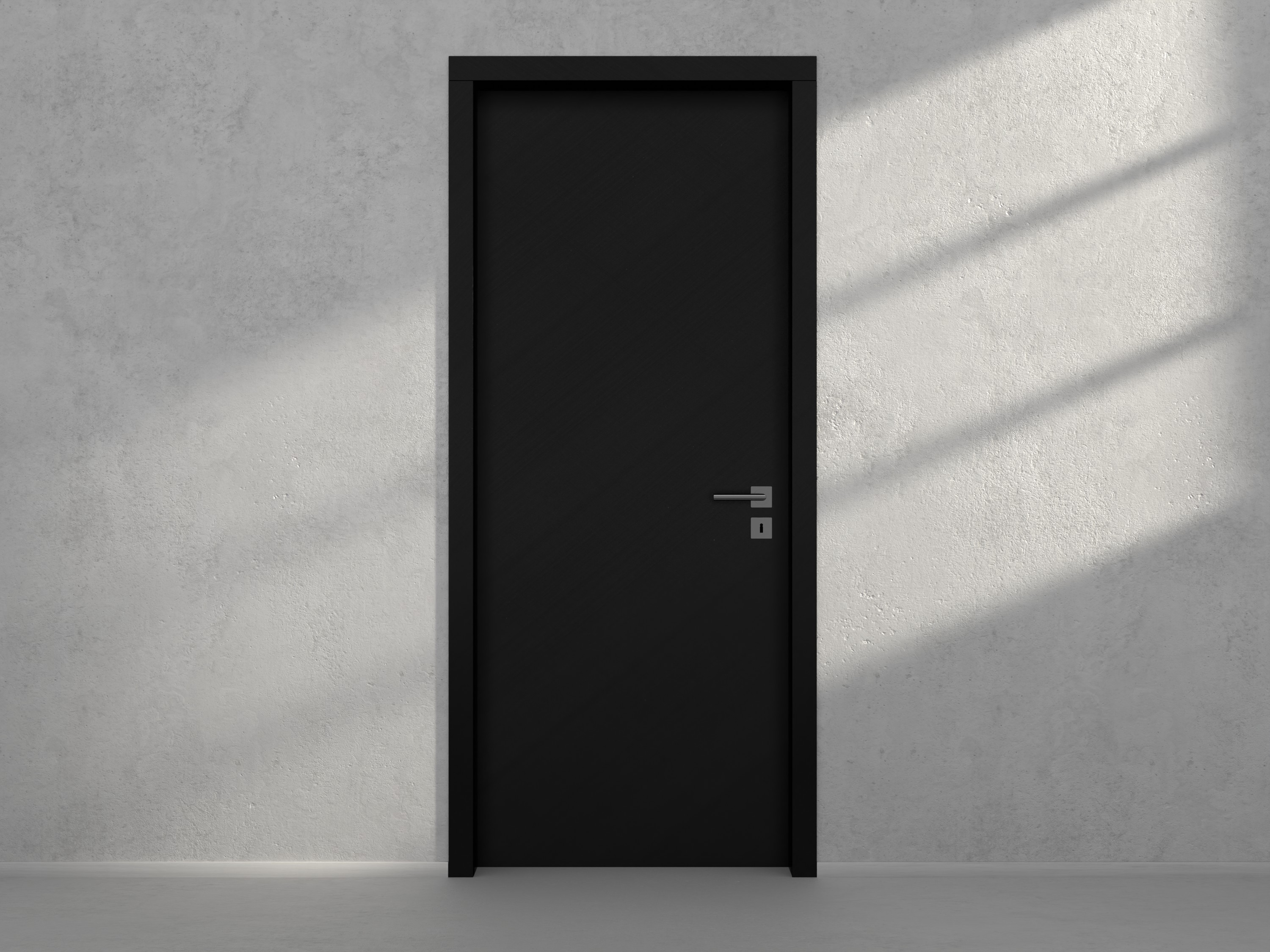 Door with material