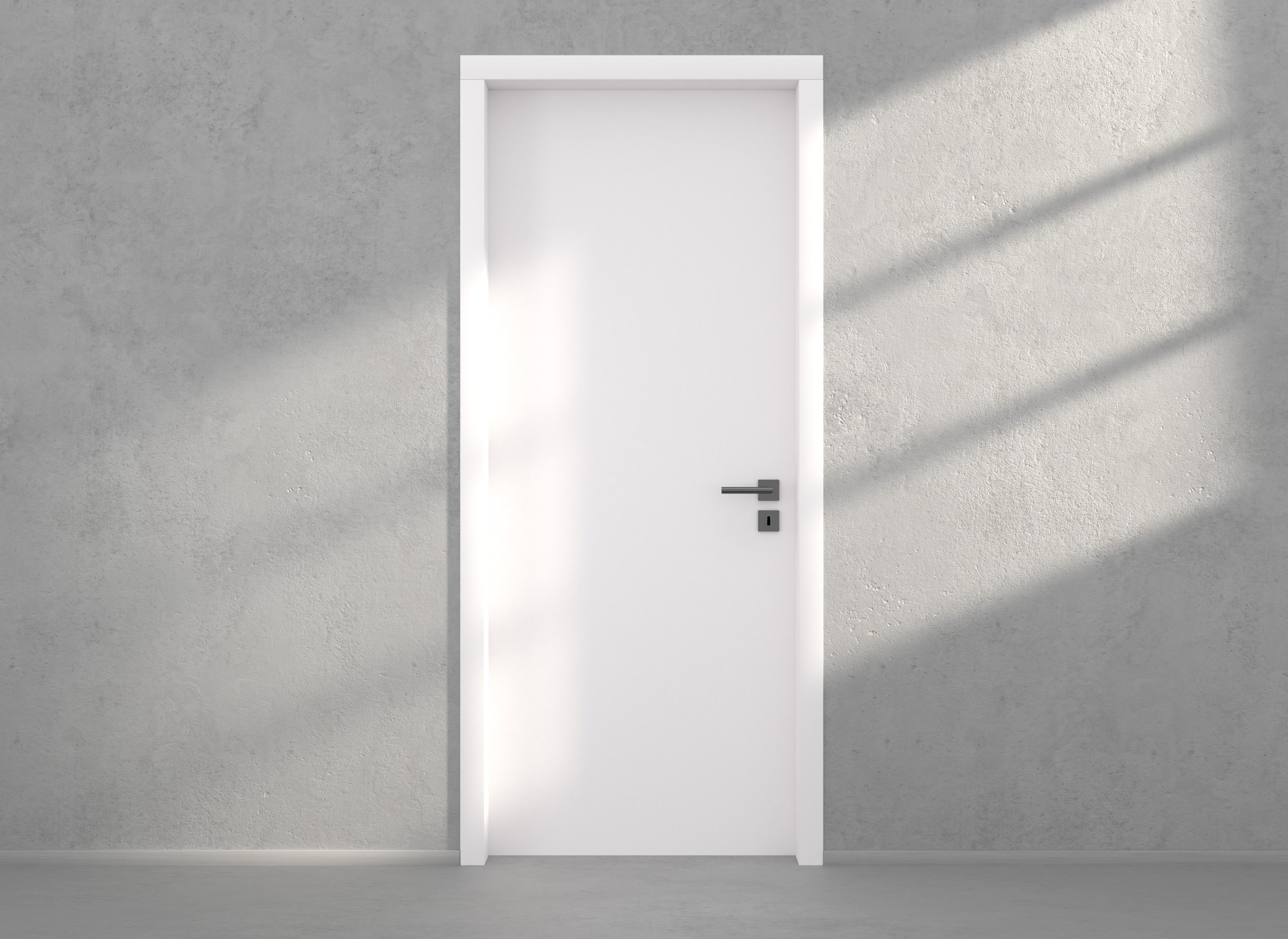 Door with material