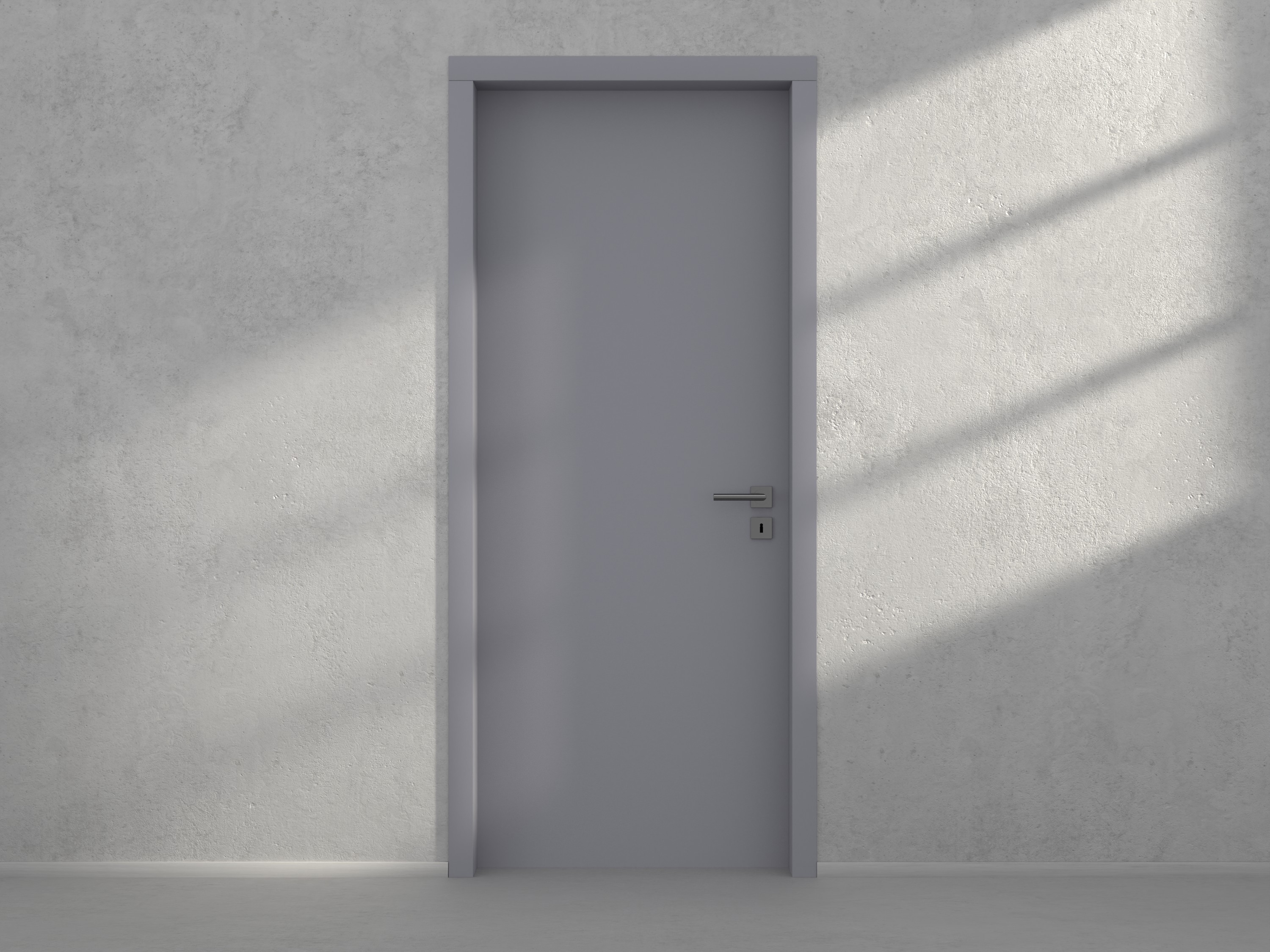 Door with material