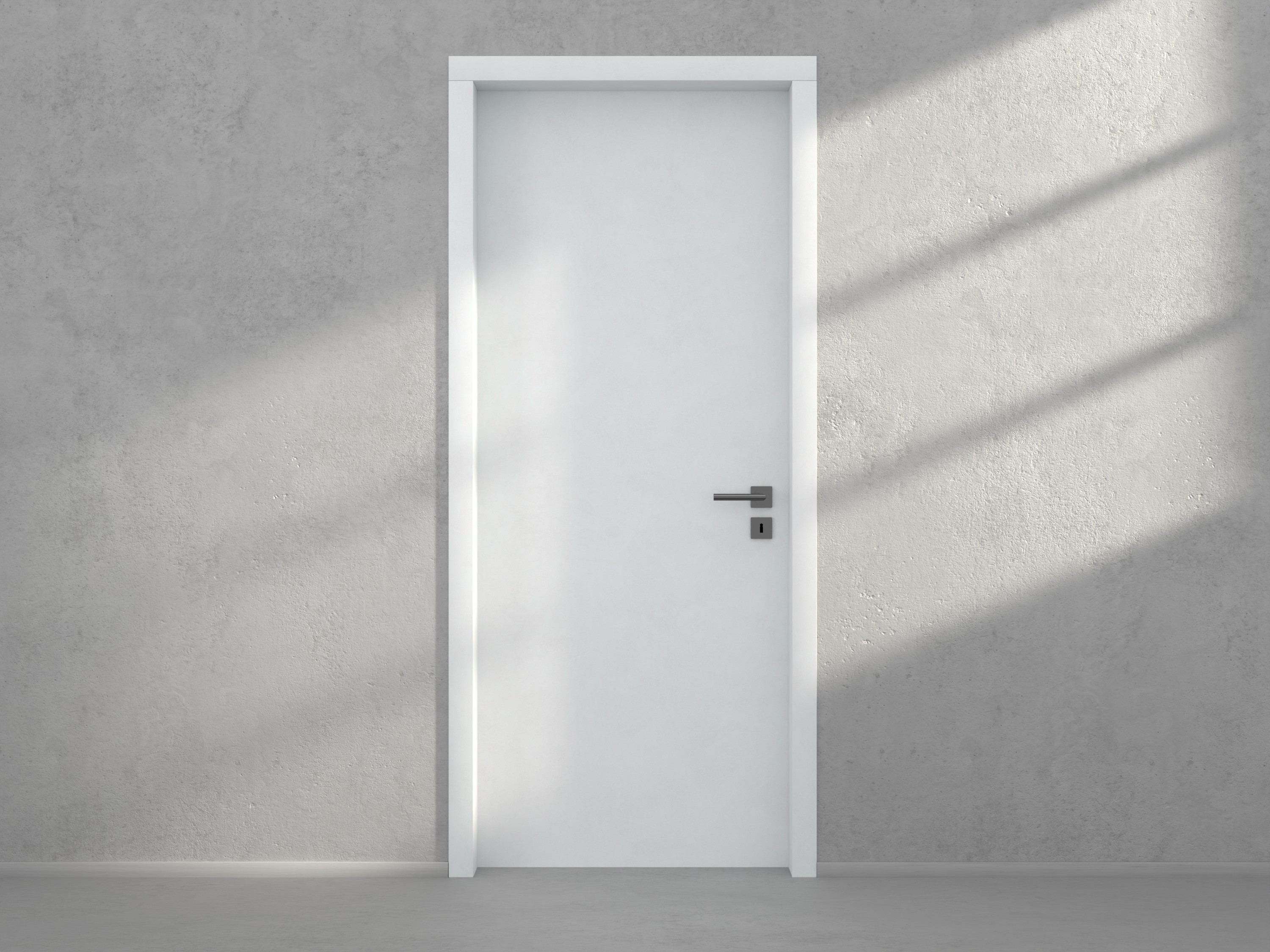 Door with material