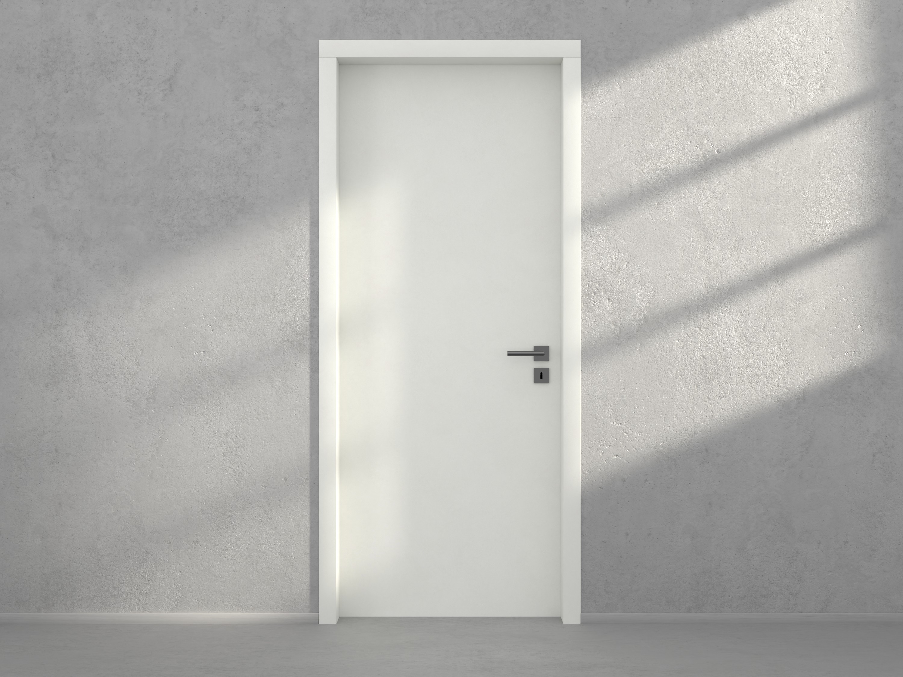 Door with material