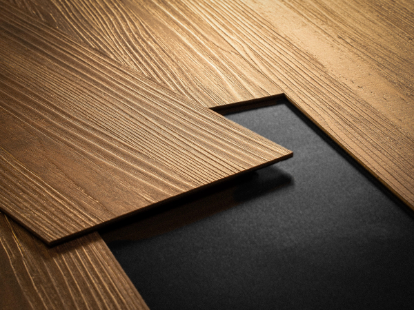 Door with material