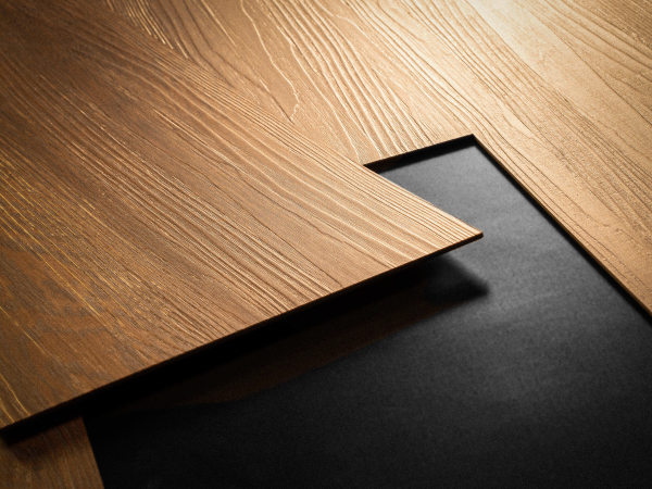 Door with material